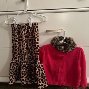 gymboree pink sapphire animal print set- NEW!